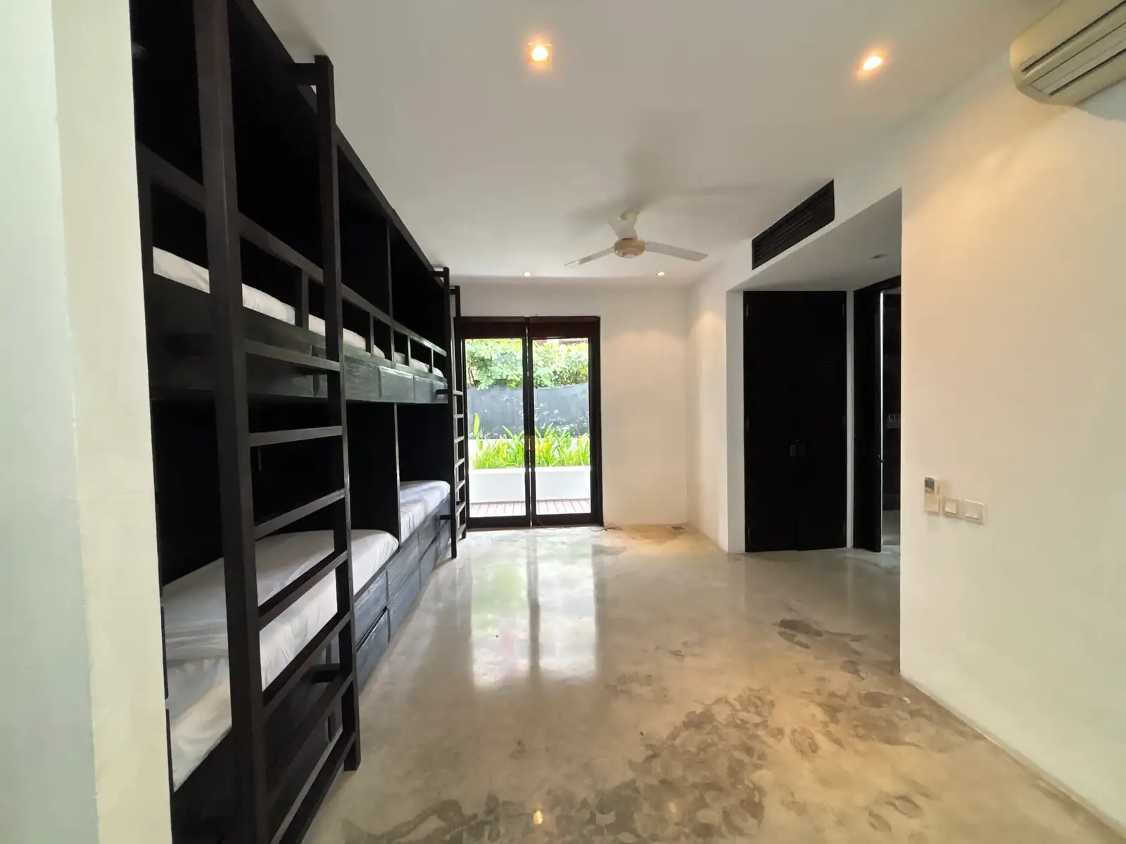 Children’s bunk room in a luxury Bali villa