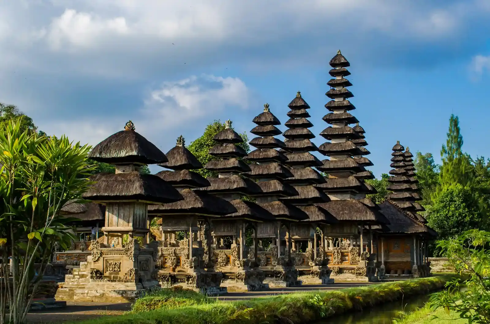 Tiered shrines of Taman Ayun temple in Bali
